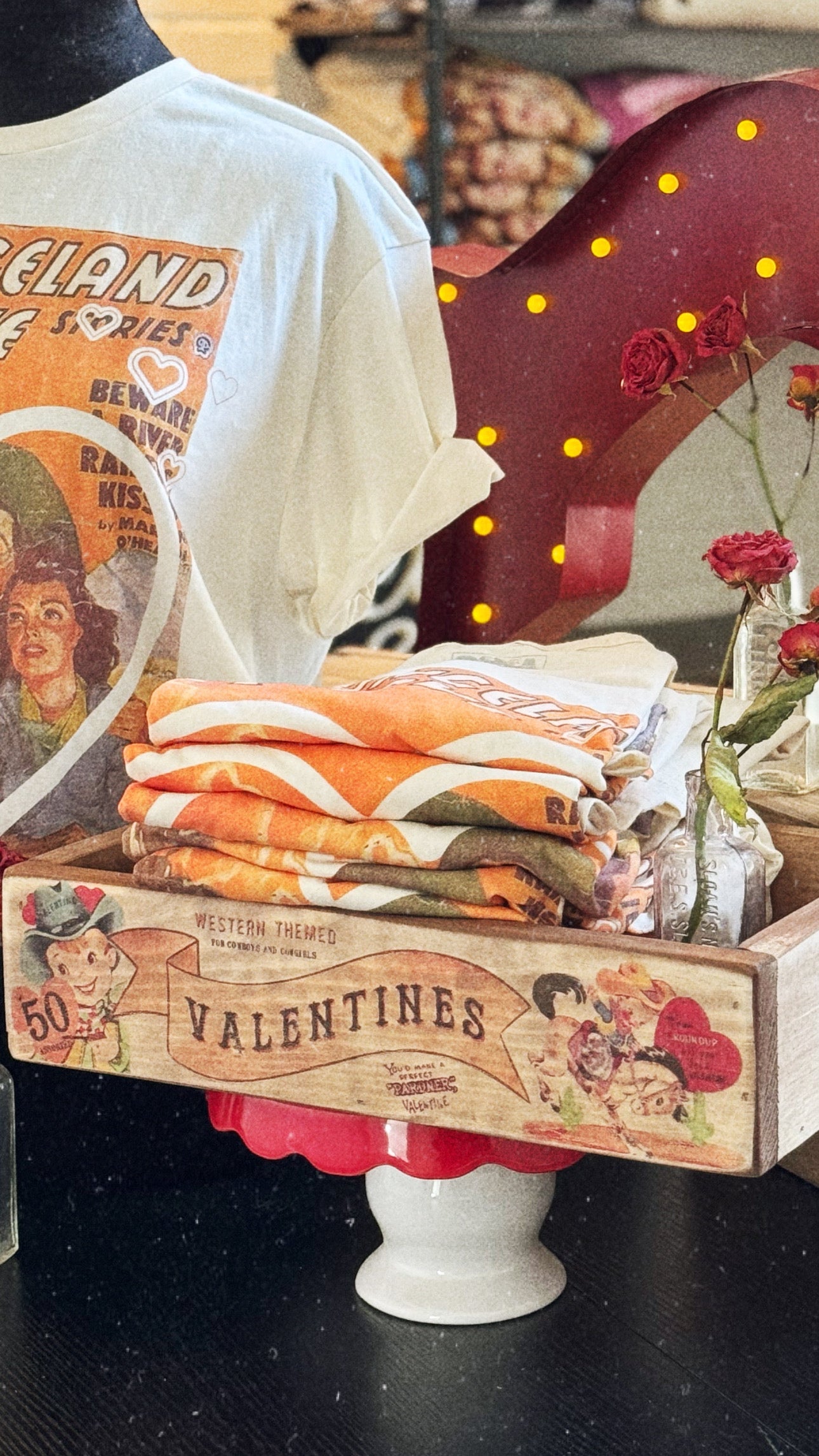 Valentines Tray Western