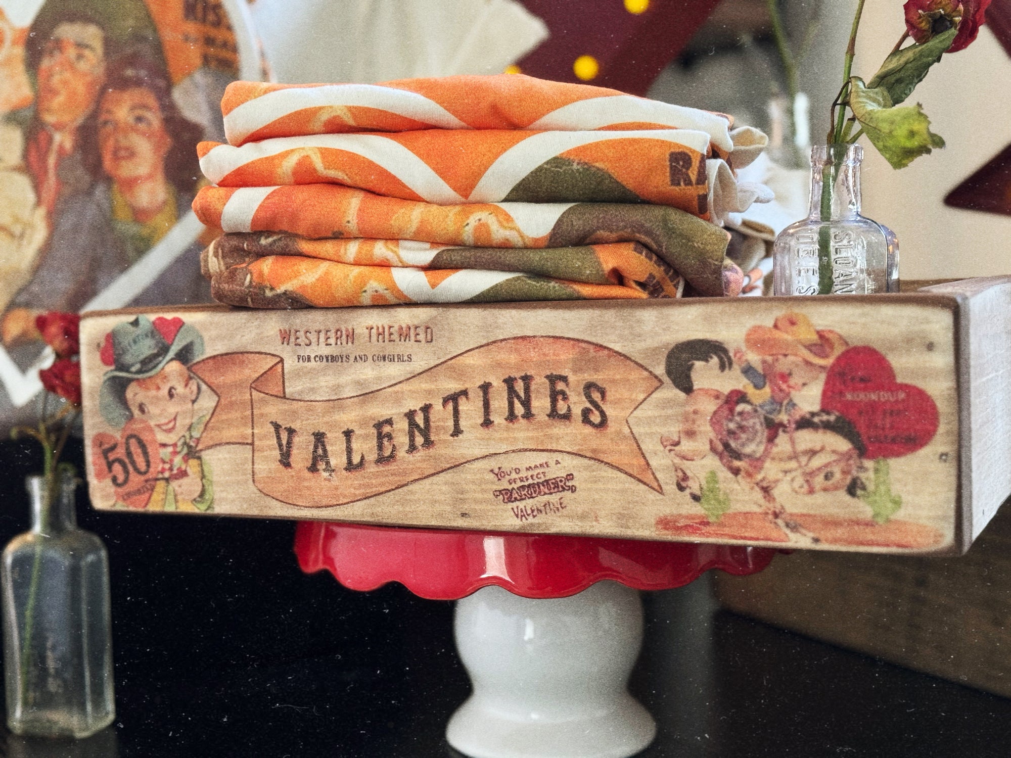 Valentines Tray Western