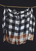 Buffalo Plaid Distressed Flannel
