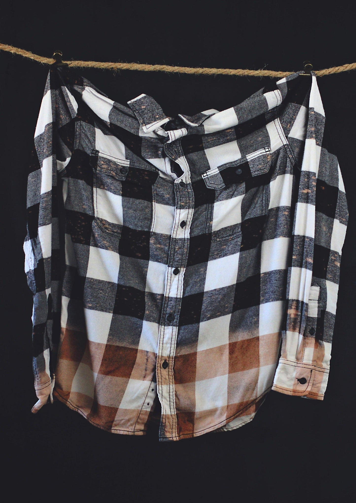 Buffalo Plaid Distressed Flannel