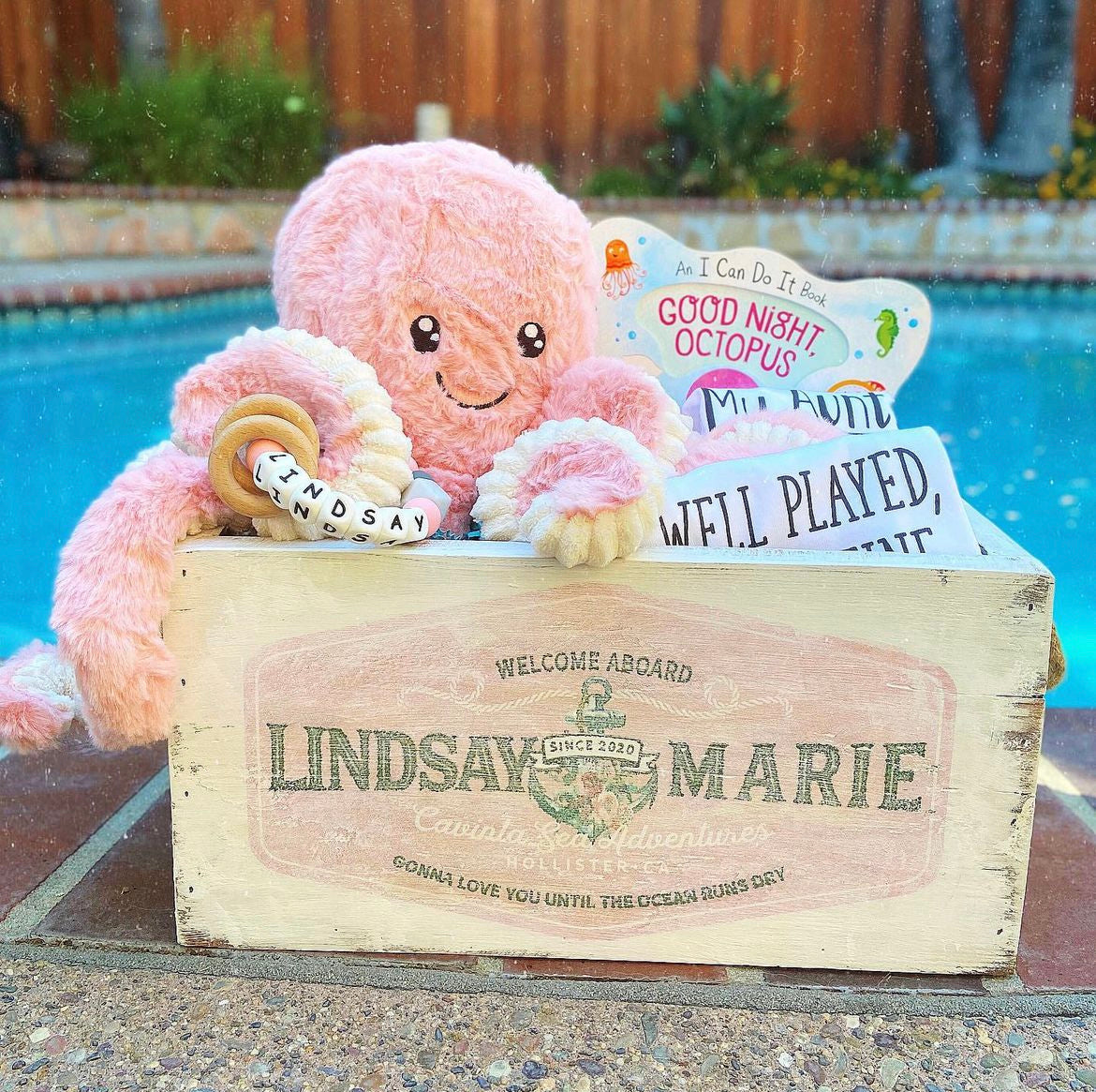 Nautical Baby Girl Crate