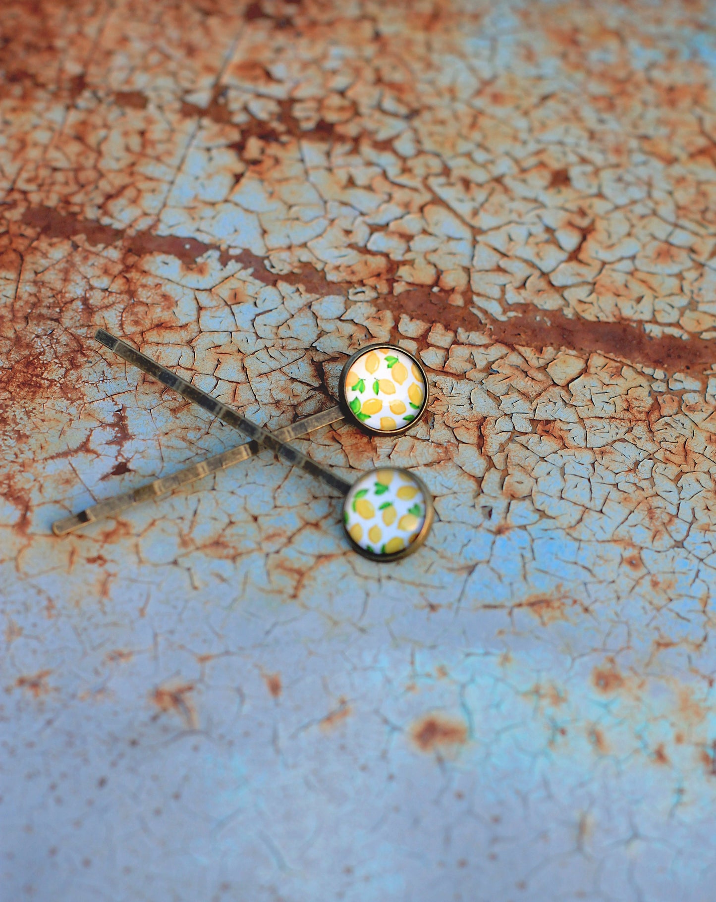 Vintage Lemon Bobby Pins