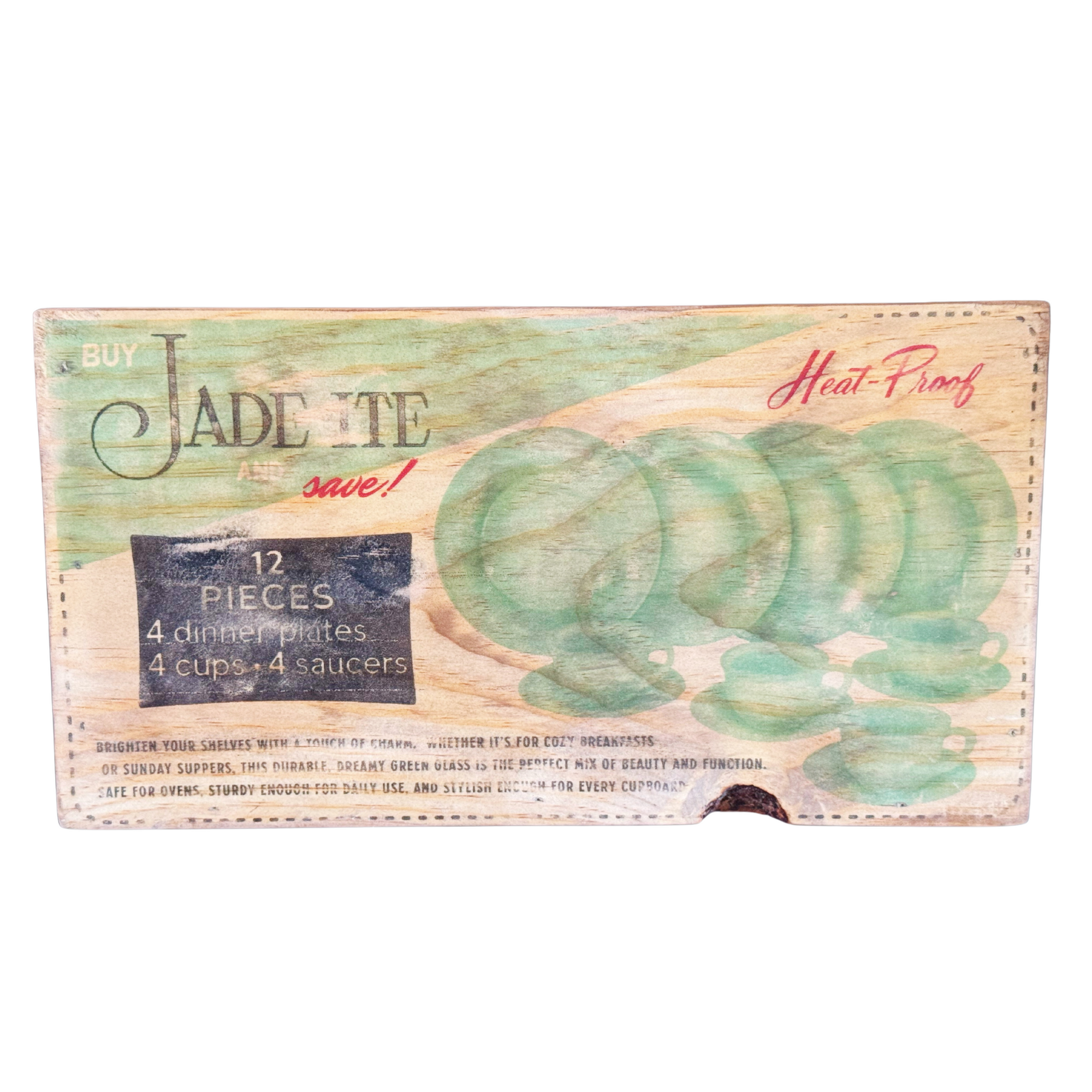 Jadeite Dinnerware Crate