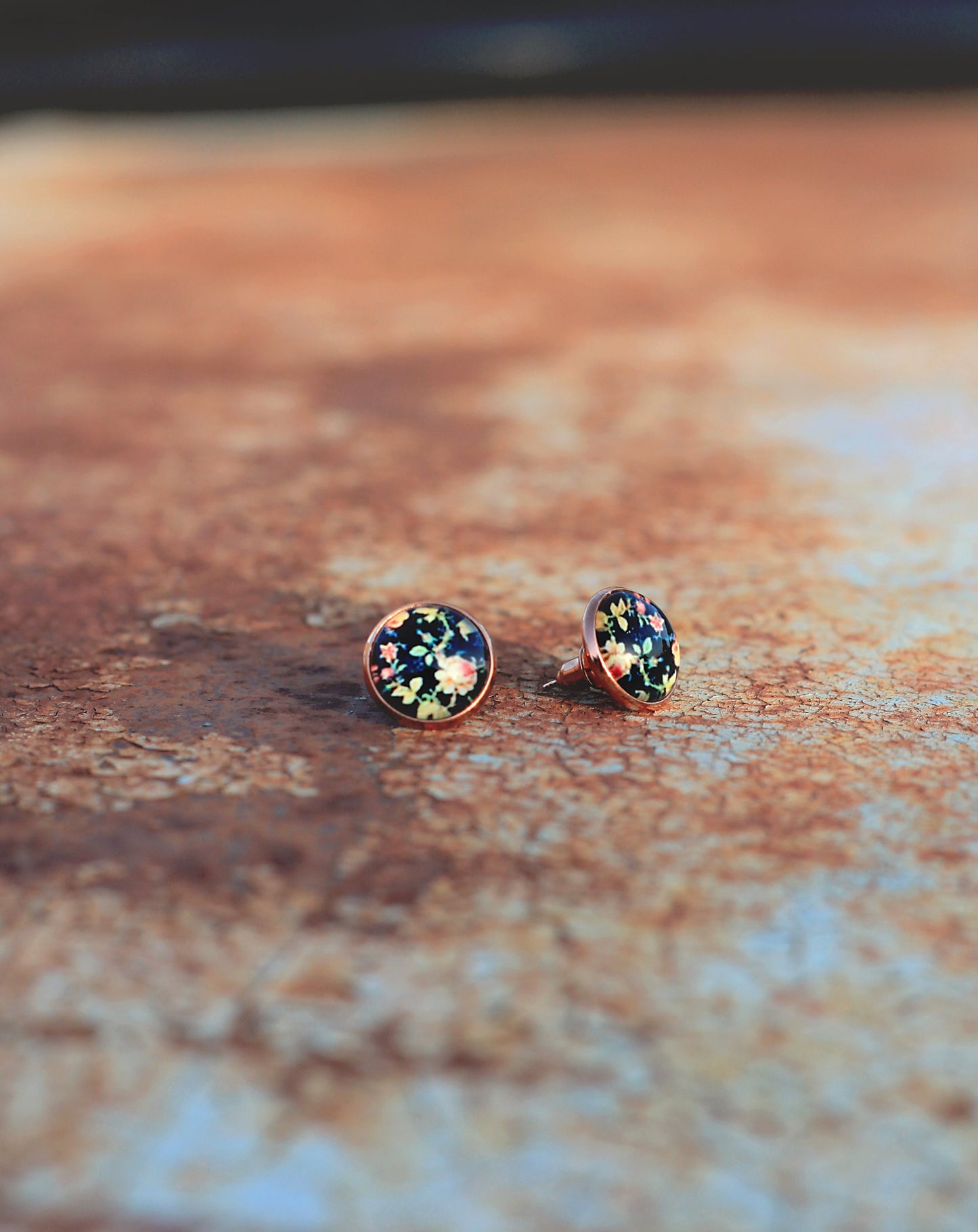 Vintage Wallpaper Stud Earrings