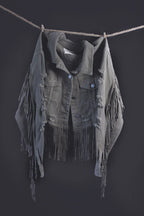 Olive Fringe Jacket